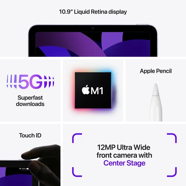 2022 Apple 10.9-inch iPad Air Wi-Fi 64GB