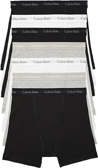 Calvin Klein Men’s Cotton Classics 7-Pack Boxer Briefs