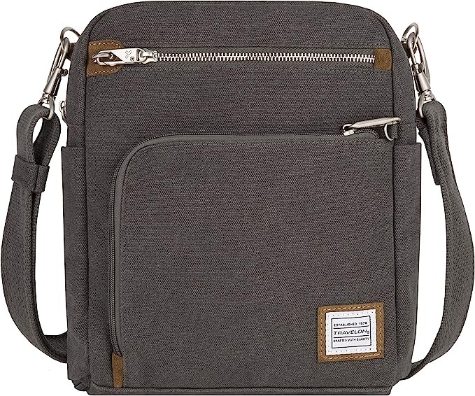 Travelon Anti-Theft Heritage Tour Bag, Pewter
