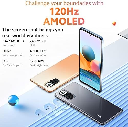 Xiaomi Redmi Note 10 Pro (128GB, 6GB) 6.67in, Snapdragon 732G, 5020mAh Battery, Dual SIM GSM Unlocked Global 4G LTE (T