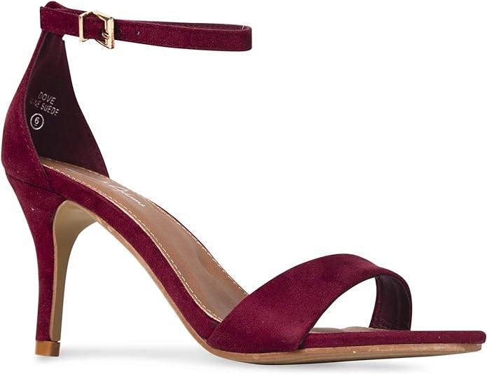J. Adams Dove Ankle Strap Womens Heels, Stiletto Heels For Women Sexy - Open Toe Heels For Women