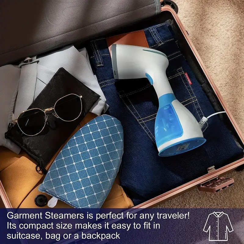 Steam Iron Garment Steamer Handheld Fabric 1100W Travel Vertical 9.47oz Mini Portable Home Travelling For Clothes Ironing