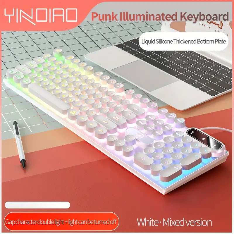YINDIAO Computer Wired Keyboard E