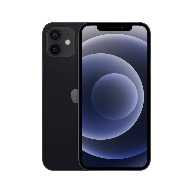 Straight Talk Apple iPhone 12, 64GB, Black