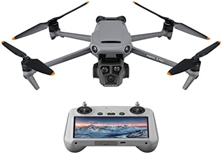 DJI Mavic 3 Pro with DJI RC (screen remote controller), Flagship Triple-Camera Drone with 4/3 CMOS Hasselblad Camera, 43